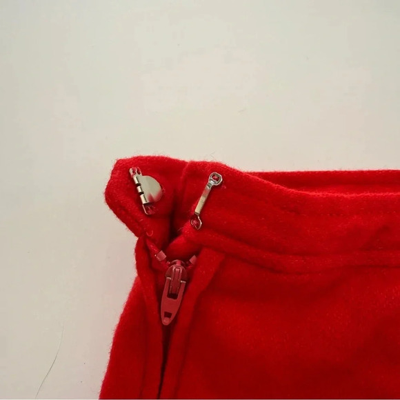 Evan Picone- Vintage- Wool-Red-Midi-Pleated-Skirt- Women’s 8 - Picture 5 of 14